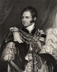 Leopold George Chretien Fryderyk Sachsen-Coburg, rycina J. Thomson, z „Narodowej Galerii Portretów, tom III”, wydana ok. 1835